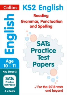 KS2 English Reading, Grammar, Punctuation and Spelling SATs Practice Test Papers : 2019 Tests, Paperback Book KS2 English Reading, Grammar, Punctuation and Spelling SATs Practice Test Papers : 2019 Tests, Paperback Book