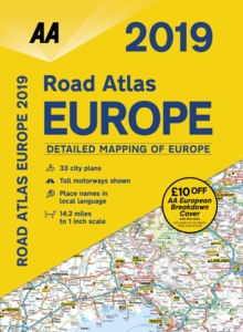 AA Road Atlas Europe 2019, Spiral bound Book AA Road Atlas Europe 2019, Spiral bound Book