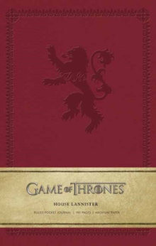 Game of Thrones: House Lannister Ruled Pocket Journal, Hardback Book Game of Thrones: House Lannister Ruled Pocket Journal, Hardback Book