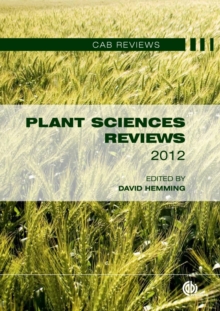Plant Sciences Reviews 2012, Hardback Book Plant Sciences Reviews 2012, Hardback Book