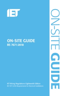 On-Site Guide (BS 7671:2018), Spiral bound Book On-Site Guide (BS 7671:2018), Spiral bound Book
