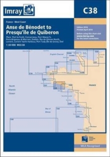 Imray Chart C38 : Anse de Benodet to Presqu'ile de Quiberon, Paperback / softback Book Imray Chart C38 : Anse de Benodet to Presqu'ile de Quiberon, Paperback / softback Book